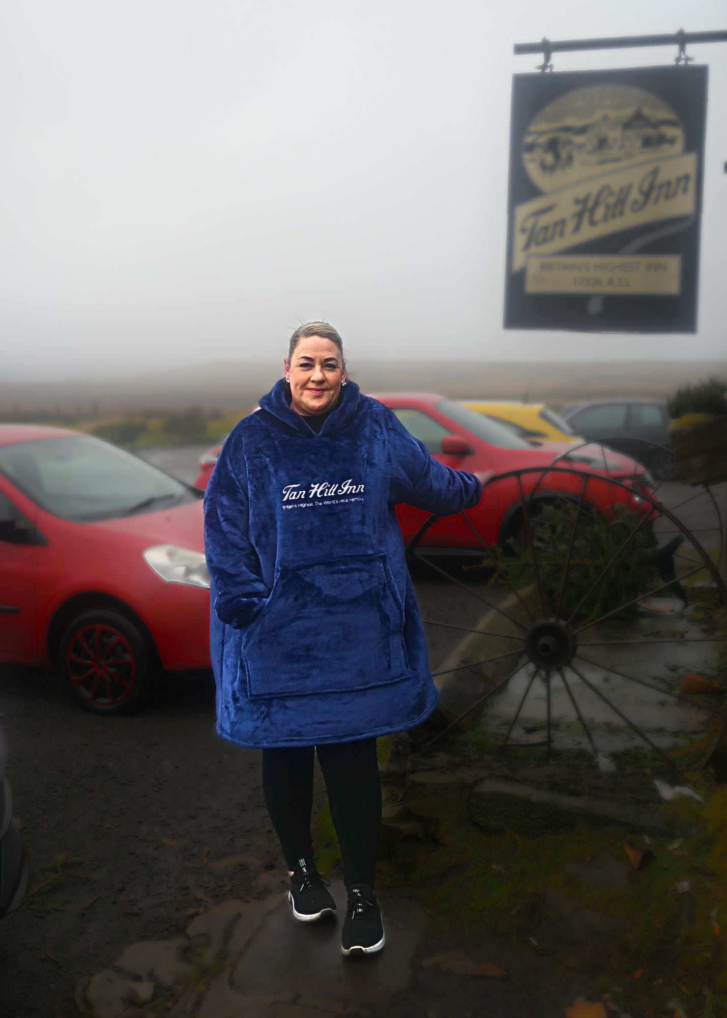 Hoodie Snuggie - Navy Blue