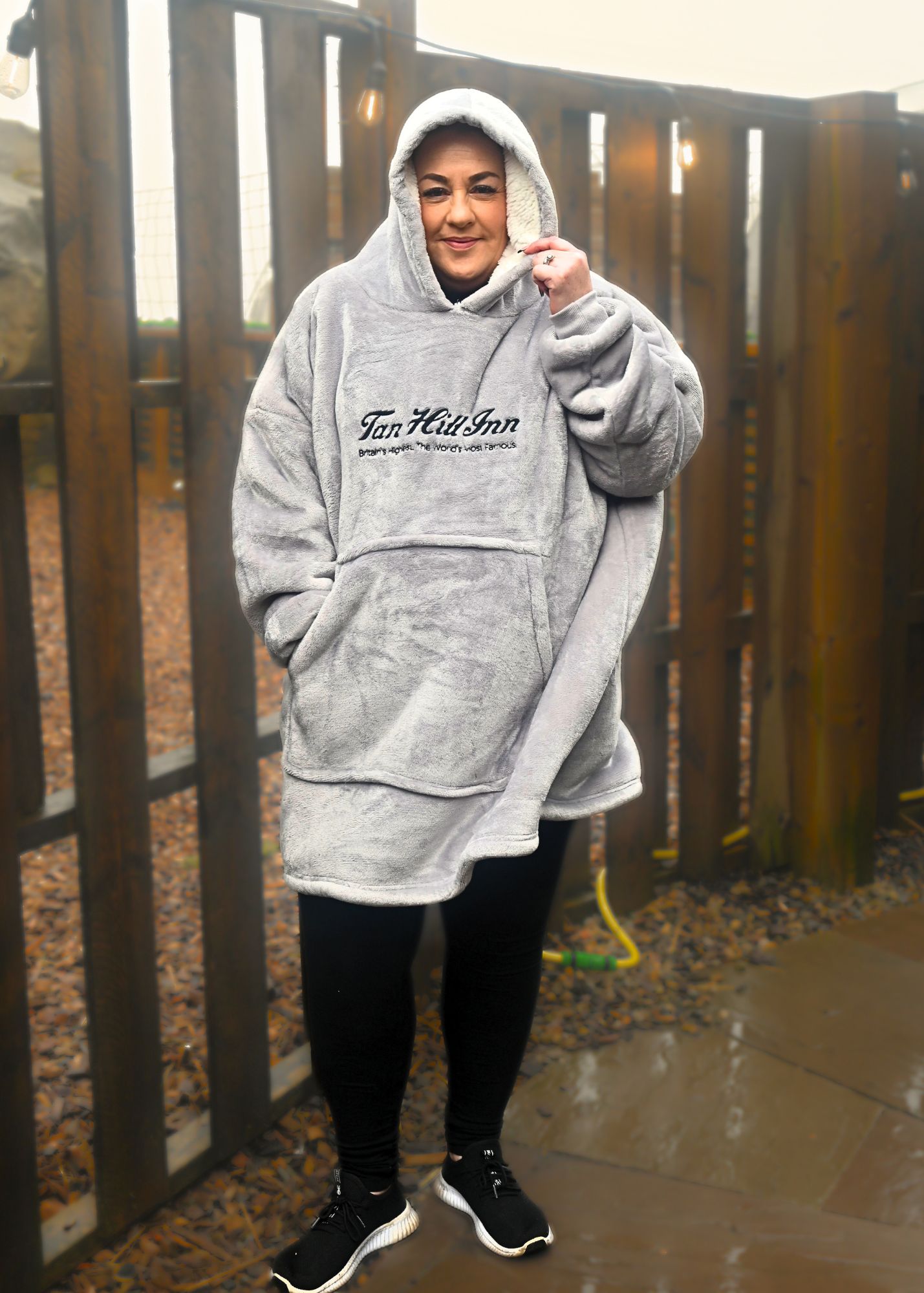 Hoodie Snuggie - Light Grey