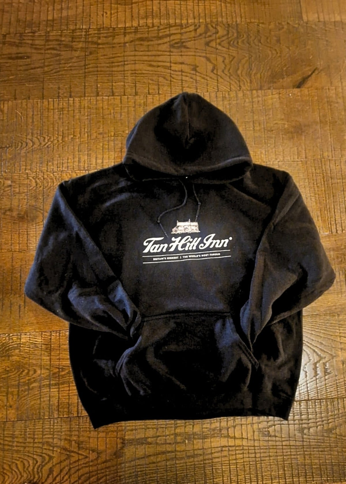 Tan Hill Inn Black Logo Hoodie