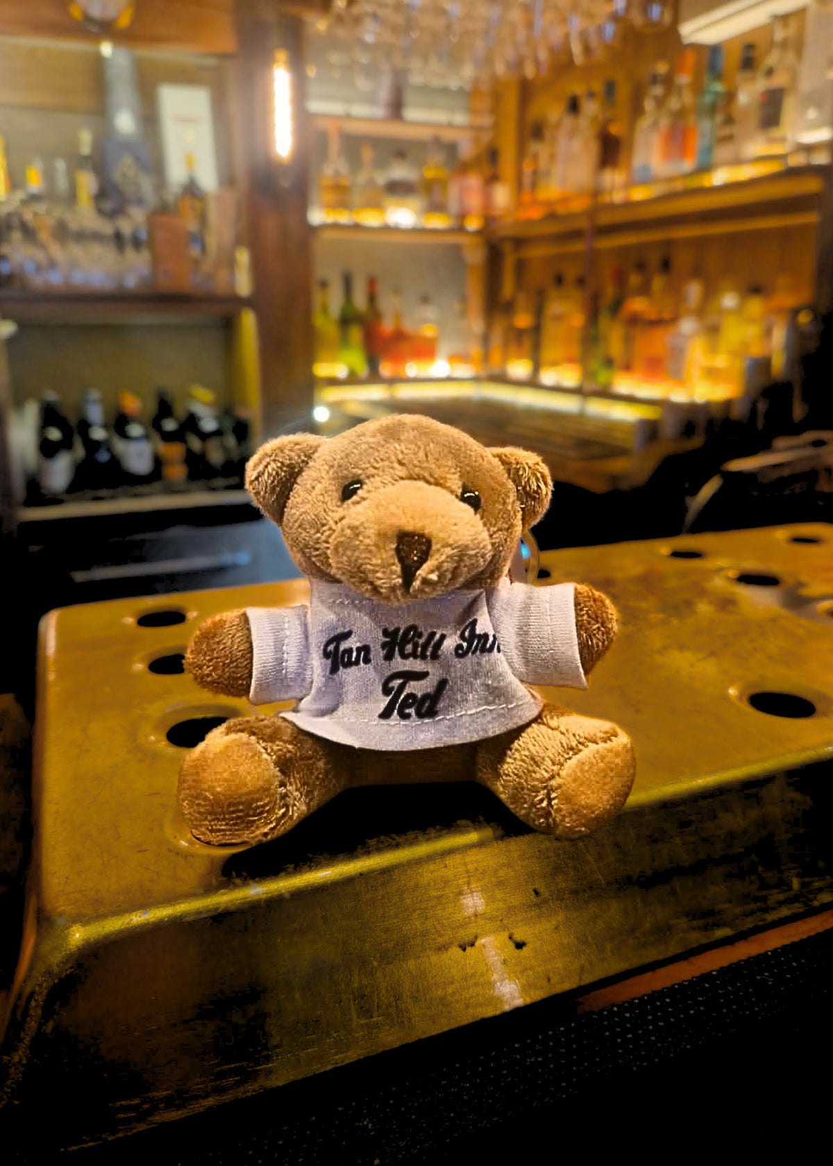 Tan Hill Ted – Plush Teddy Bear Keyring (Approx. 9cm)