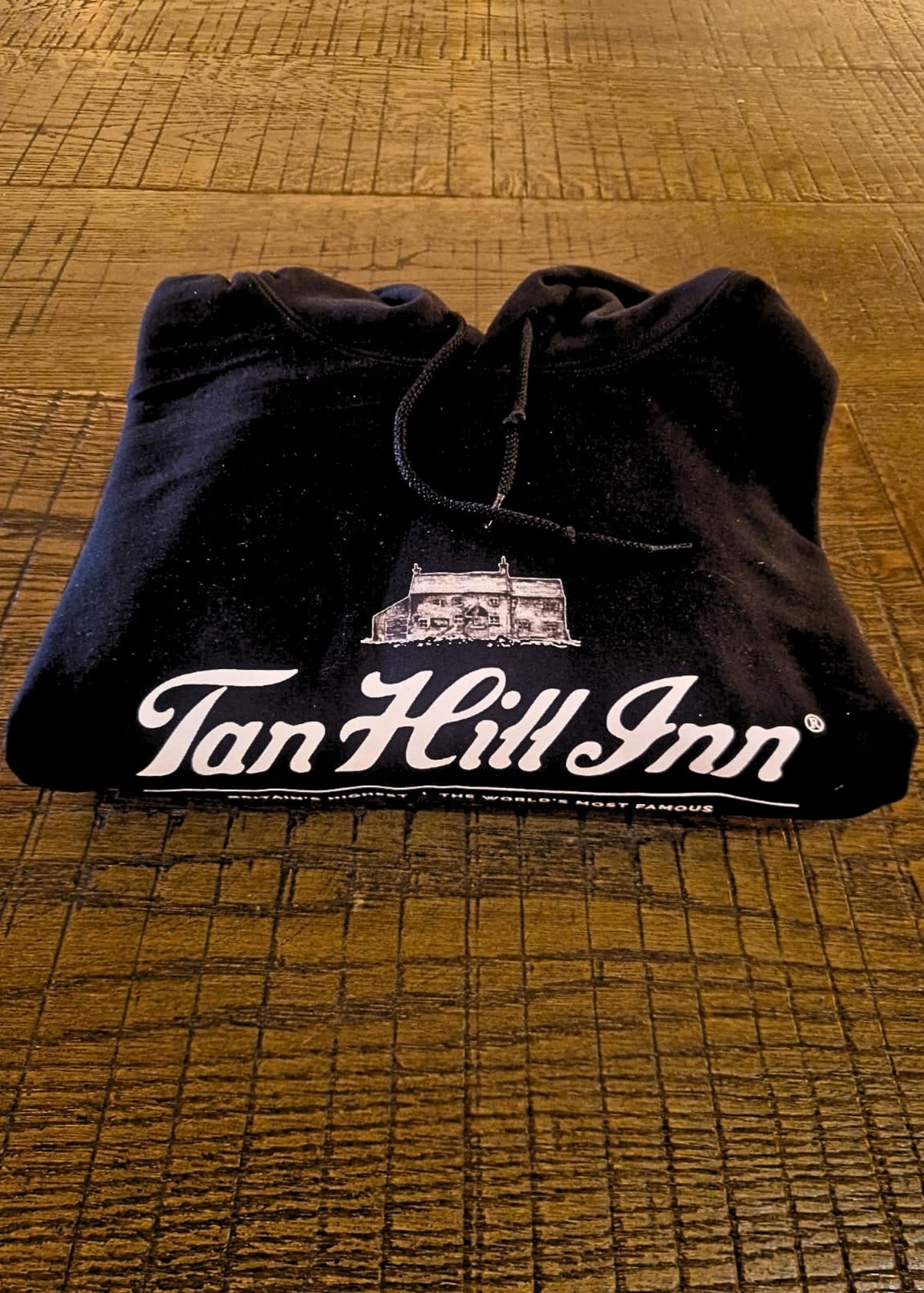 Tan Hill Inn Black Logo Hoodie