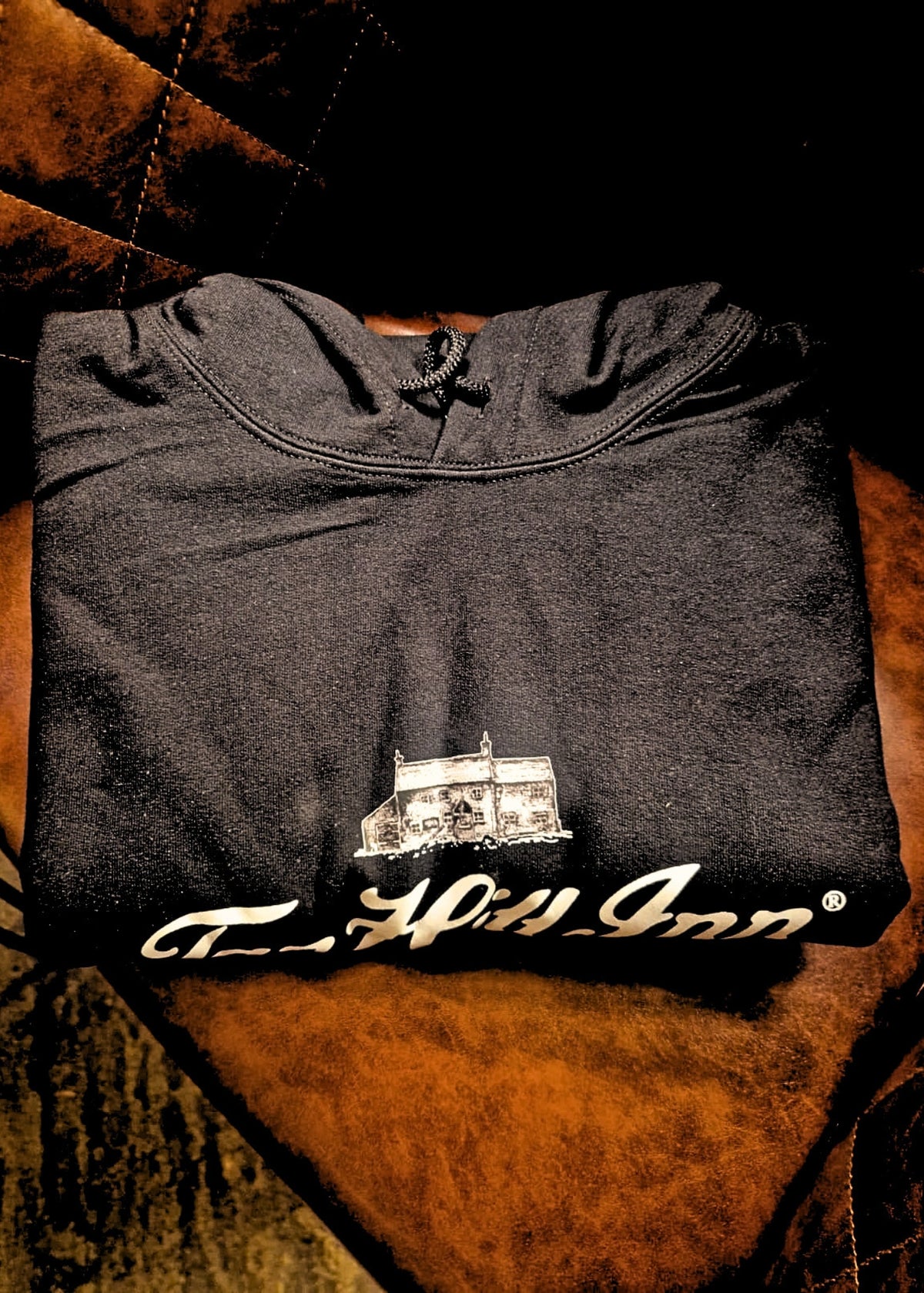 Tan Hill Inn Black Logo Hoodie