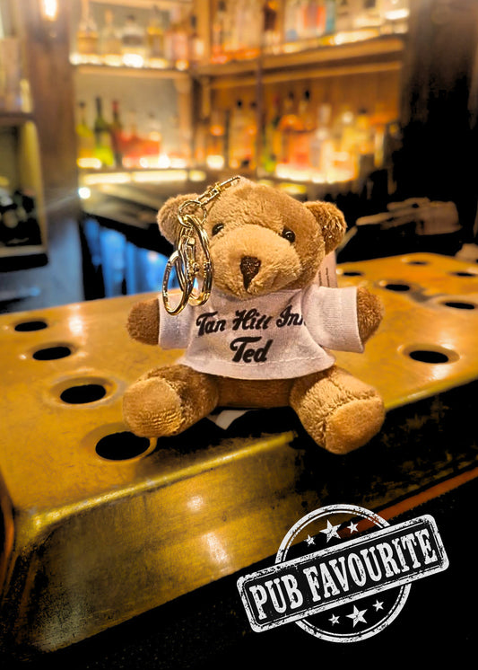 Tan Hill Ted – Plush Teddy Bear Keyring (Approx. 9cm)