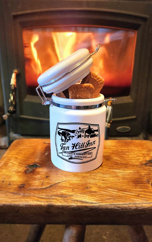 Jar - Storage/Cookie With Tan Hill Badge